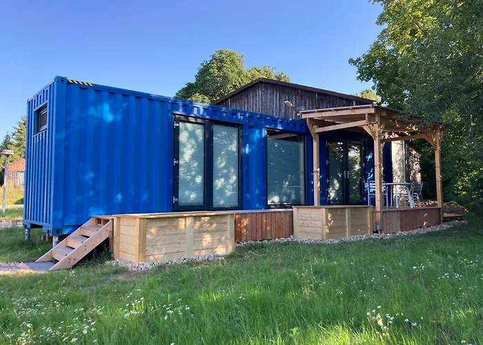 Tiny House Im Seecontainer Mit Parkplatz, Glasfaser, Netflix, Veranda Und Gehobener Ausstattung
